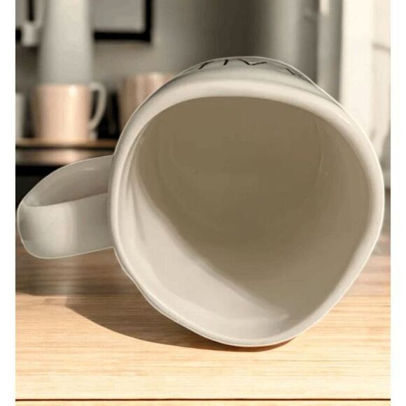 Rae Dunn BEAUTY Coffee Mug White Ceramic Mug with Handle Artisan Collection - Picture 8 of 8